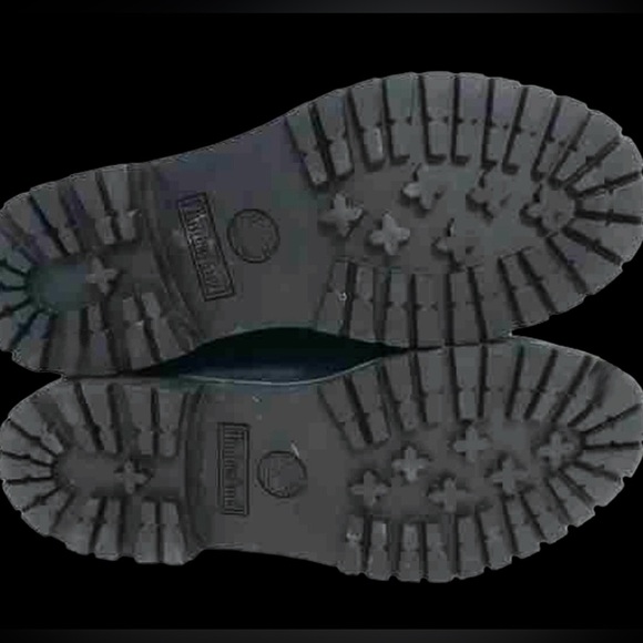 Women's Green Leather & Velvet Timberland Boots. Size 7 - Picture 6 of 6